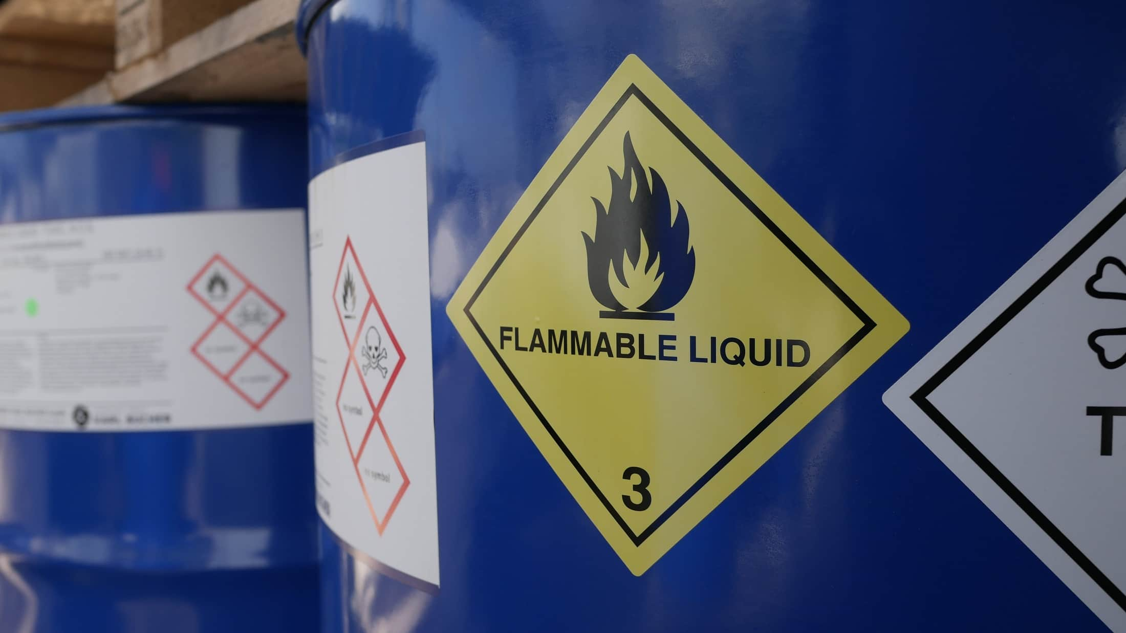 Storing flammable liquids, PPE, and Safety Data Sheets